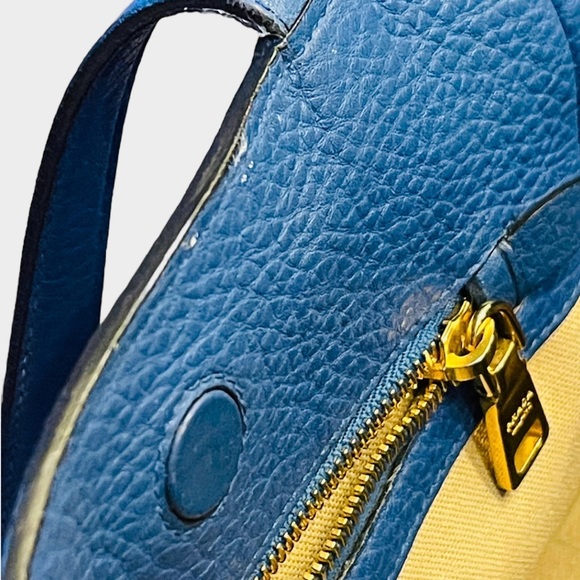 Prada Vitello Daino Open Tote Mini in Blue - Picture 3 of 11